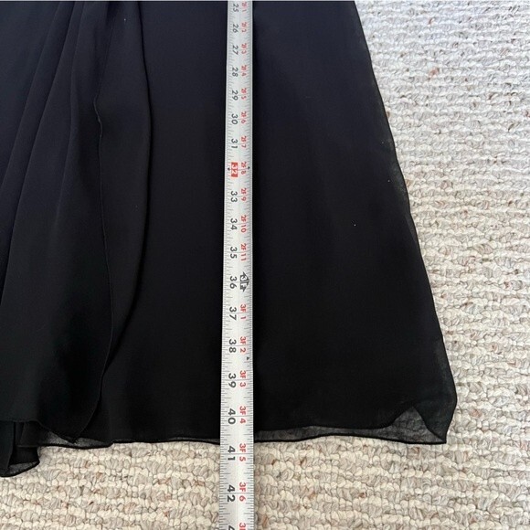 Anne Klein black 100% silk dress - Picture 8 of 11